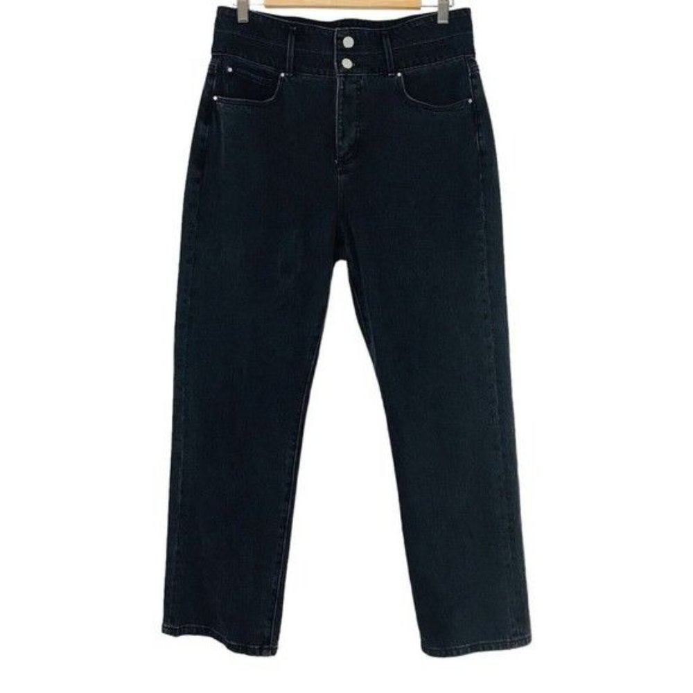 ANN TAYLOR The Straight Crop High Rise Jeans Size 8